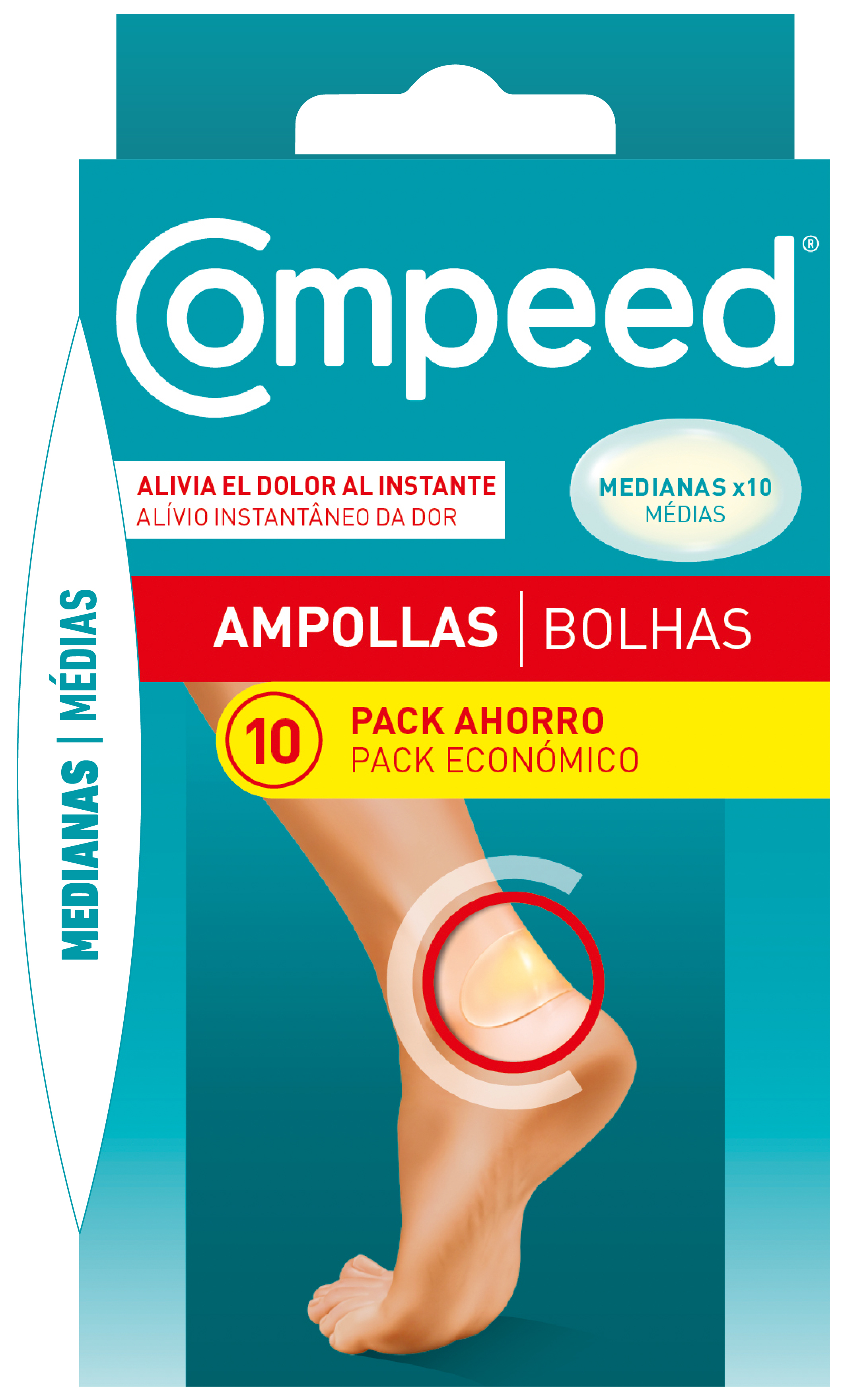 206842 - COMPEED AMPOLLAS TALLA MEDIANA 10 UDS PACK