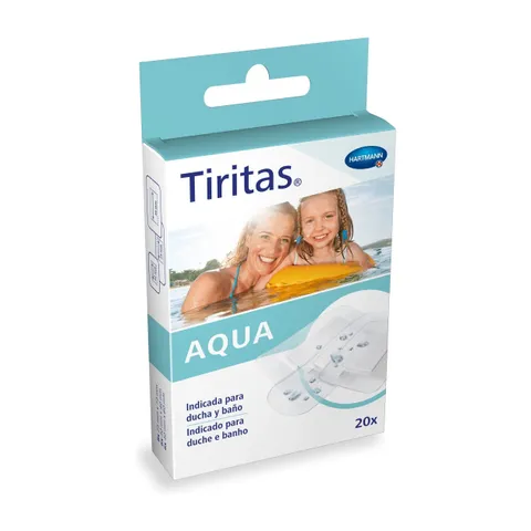 Tiritas Aqua surtido 3 tamaños 20 uds