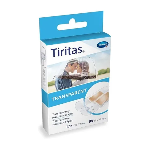 Tiritas Transparent surtido 2 tamaños 20 uds