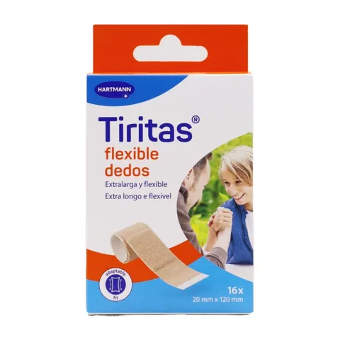Tiritas Flexible dedos 20x120mm 16 uds