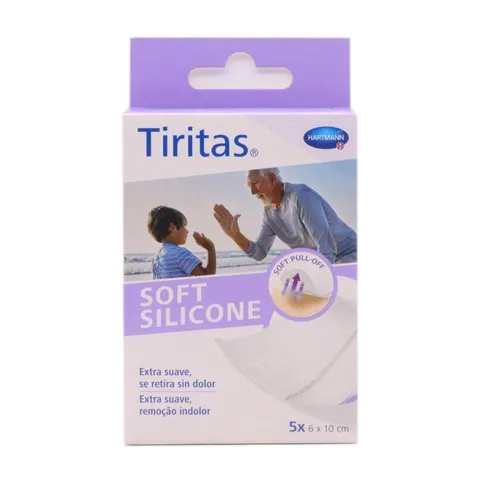 Tiritas Soft silicone 6x10cm 5 uds