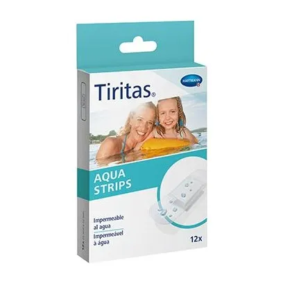 Tiritas Aqua strips 25x72mm 12 uds