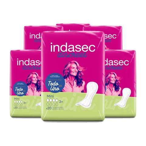 Indasbox Indasec Discreet Mini B20 12 bolsas de 20 compresas