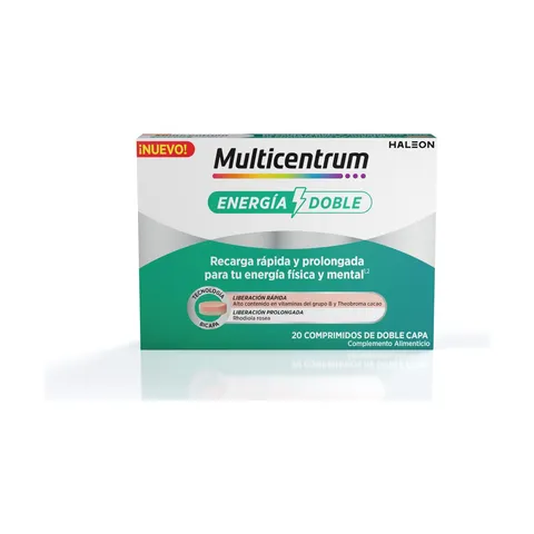 Multicentrum Energía Doble 20 comprimidos