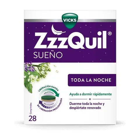 Zzzquil Sueño Toda La Noche 28 Comprimidos