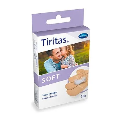 Tiritas Soft surtido 4 tamaños 20 uds