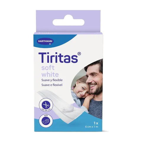 Tiritas Soft white 8cmx1m 1 ud