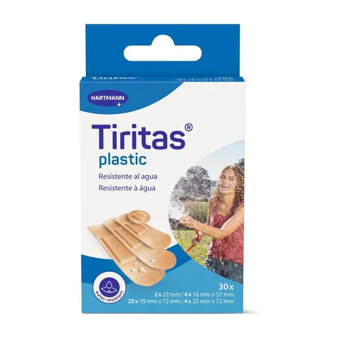 Tiritas Plastic surtido 4 tamaños 30 uds