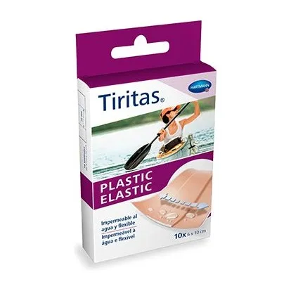 Tiritas Plastic 6x10cm 10 uds